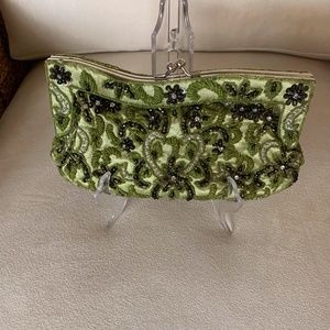 Beaded evening bag clutch